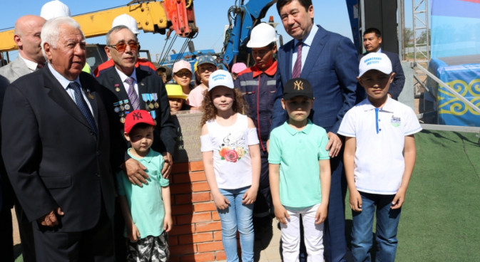 Старт строительства Дворца школьников и закладка Капсулы Времени с посланием молодёжи 2019 года молодёжи 2050 года в городе Караганде 