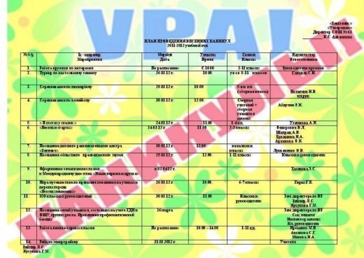 План мероприятий год семьи в школе 2024
